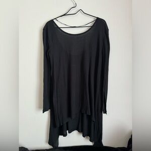 Free People Black Long Sleeve Tunic